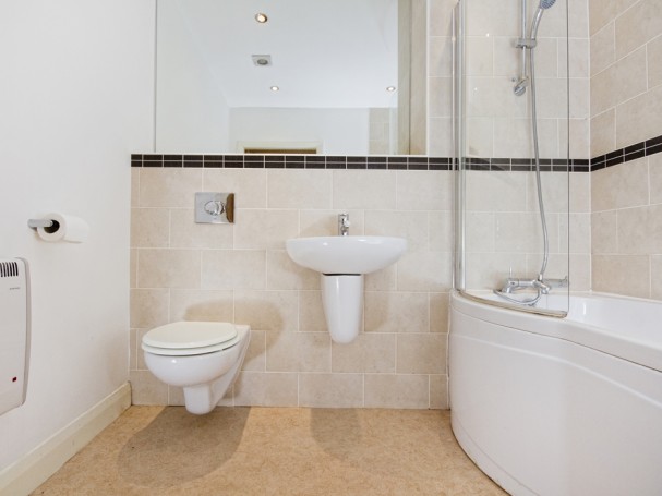 Each apartment for sale at Heritage Court near Sheffield features a high specification bathroom.